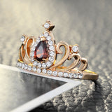 Trendy Crystal Crown Rings Jewelry for Women - Vie Best Shop