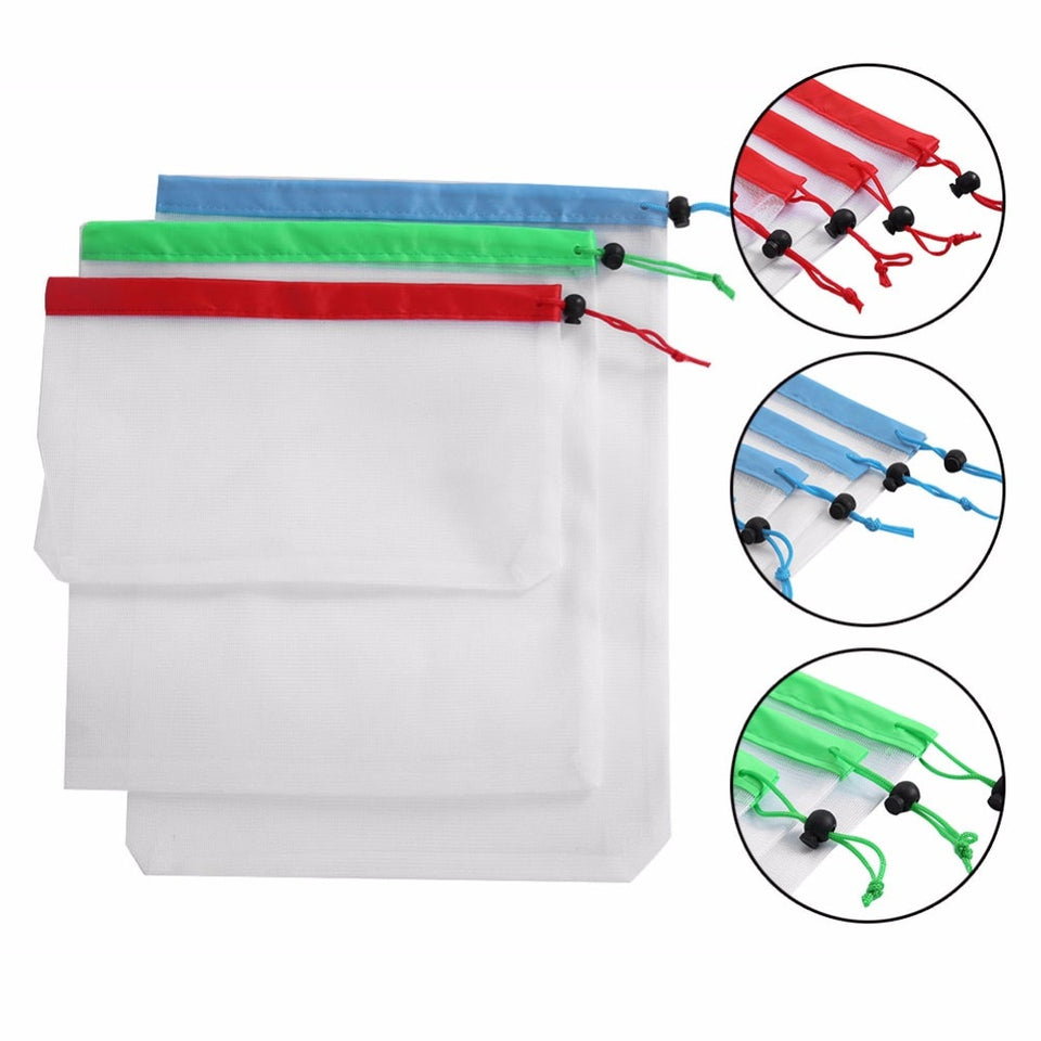 15pcs Reusable Mesh Produce Bags - Vie Best Shop