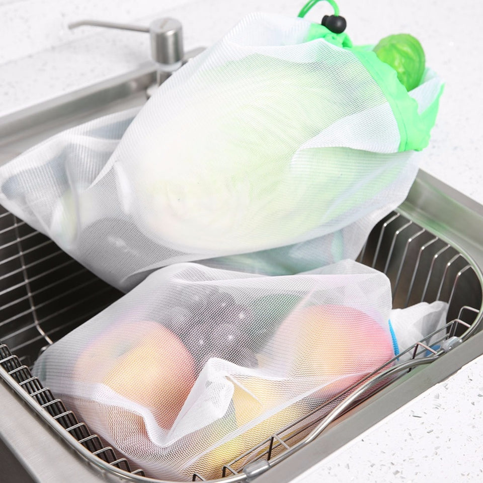 15pcs Reusable Mesh Produce Bags - Vie Best Shop
