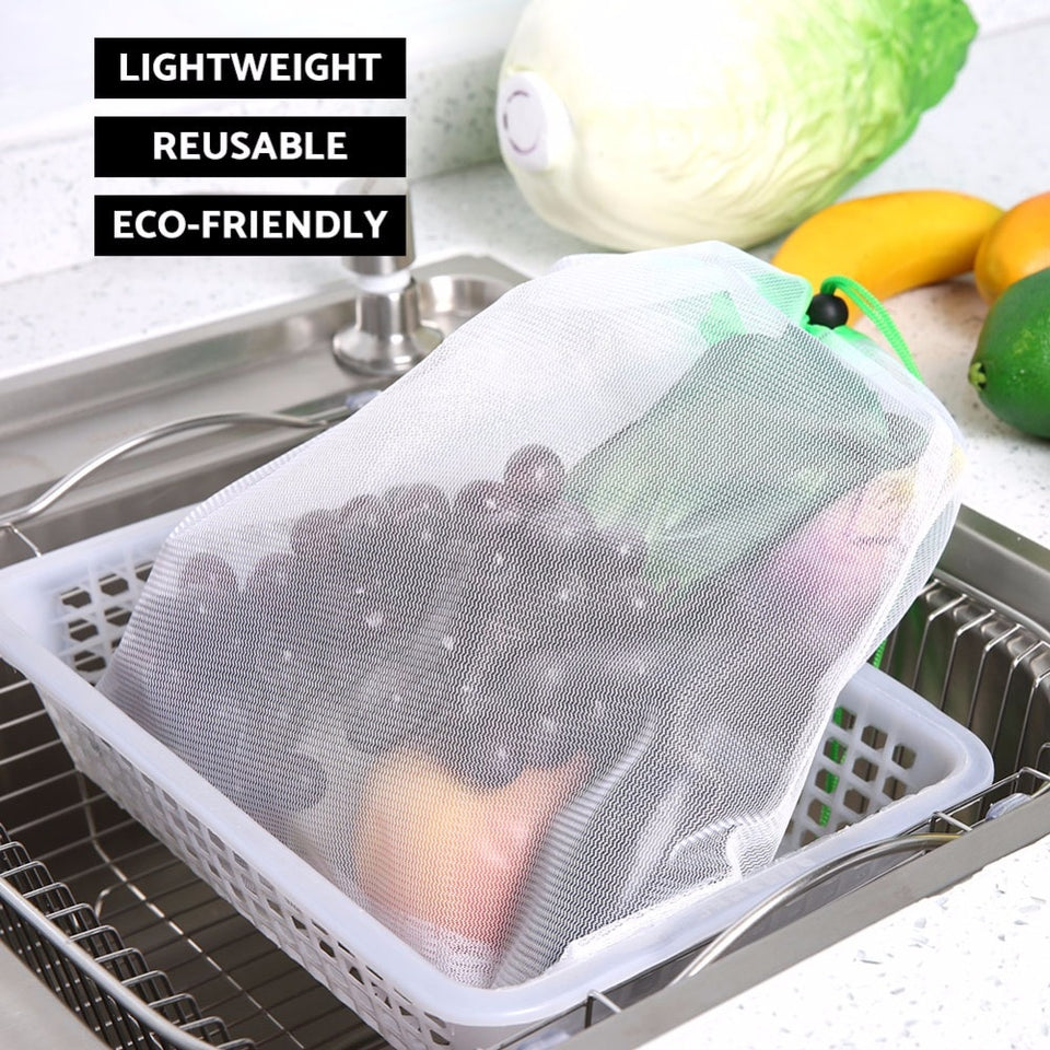 15pcs Reusable Mesh Produce Bags - Vie Best Shop