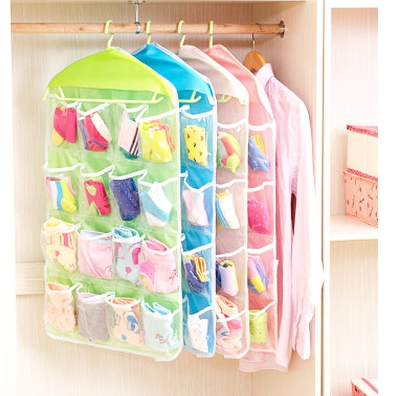 Grid Wardrobe Hanging Hang bag Shoe Rack Saving Space Tidy - Vie Best Shop