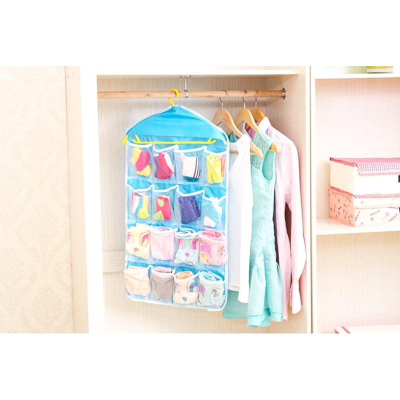 Grid Wardrobe Hanging Hang bag Shoe Rack Saving Space Tidy - Vie Best Shop