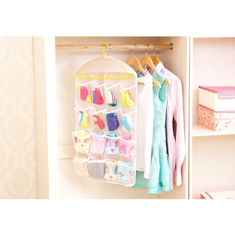 Grid Wardrobe Hanging Hang bag Shoe Rack Saving Space Tidy - Vie Best Shop