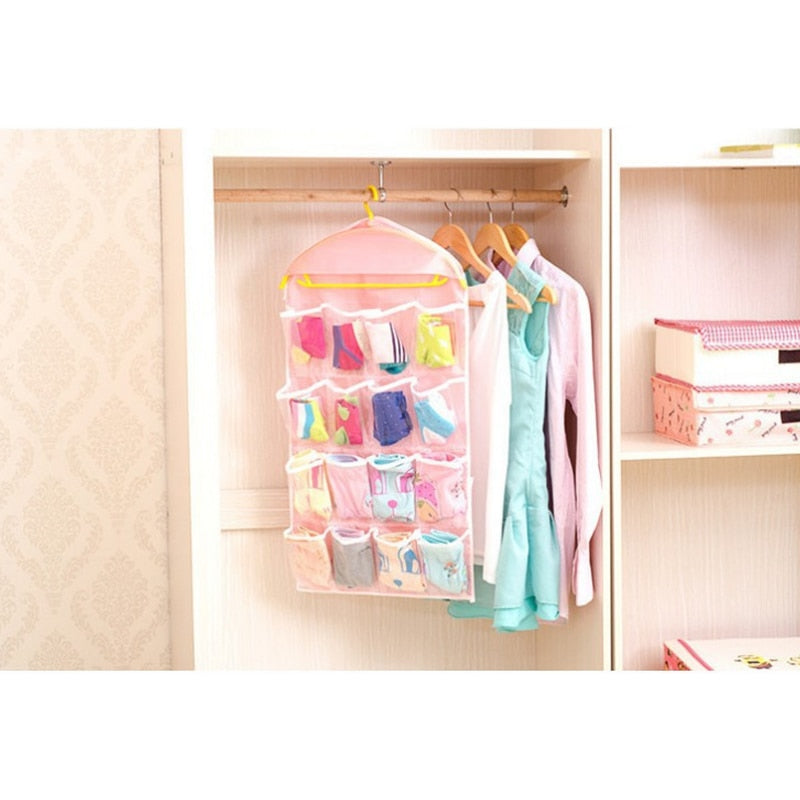 Grid Wardrobe Hanging Hang bag Shoe Rack Saving Space Tidy - Vie Best Shop