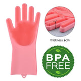 Kitchen Silicone Cleaning Gloves ( 1 Pair ) - Vie Best Shop