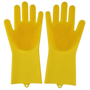 Kitchen Silicone Cleaning Gloves ( 1 Pair ) - Vie Best Shop