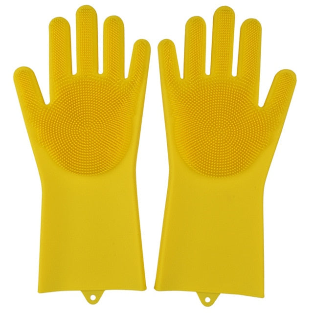 Kitchen Silicone Cleaning Gloves ( 1 Pair ) - Vie Best Shop