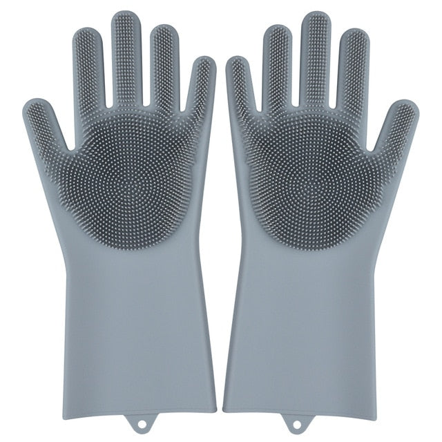 Kitchen Silicone Cleaning Gloves ( 1 Pair ) - Vie Best Shop