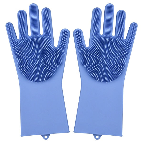 Kitchen Silicone Cleaning Gloves ( 1 Pair ) - Vie Best Shop
