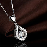 Silver Pendants Sparkling Heart-Shaped For Women - Vie Best Shop