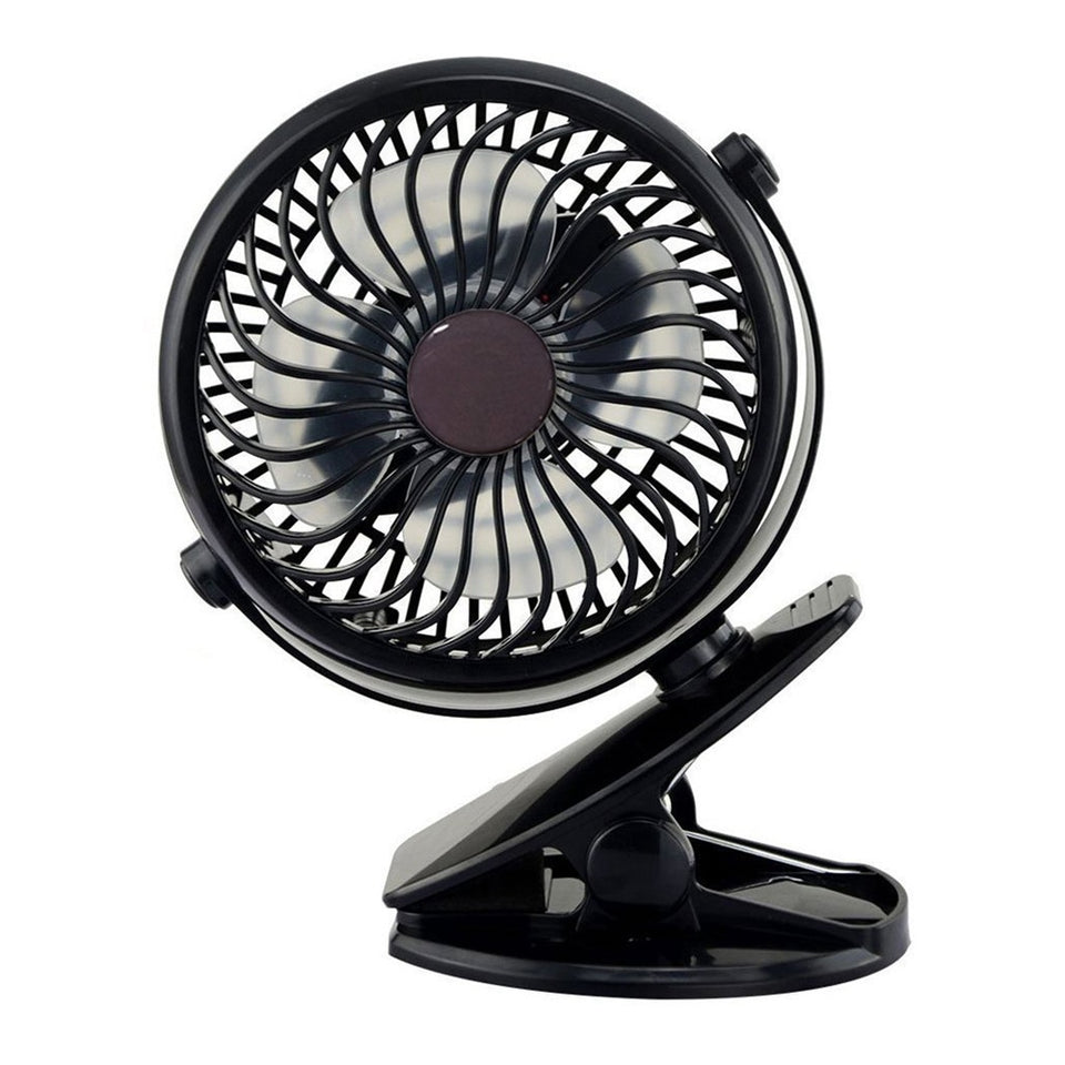 USB Fan Mini Clamp Desktop Fan 2600mAh Battery - Vie Best Shop