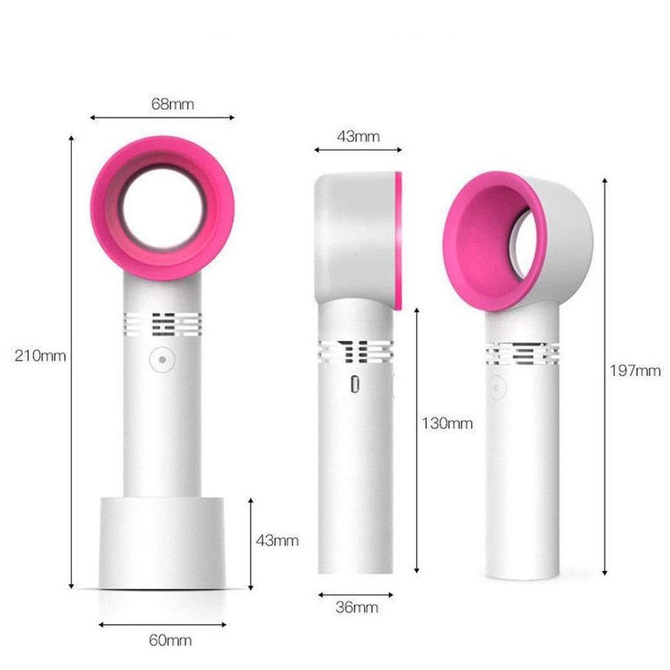 Portable Bladeless Hand Held Cooler Mini USB Fans - Vie Best Shop